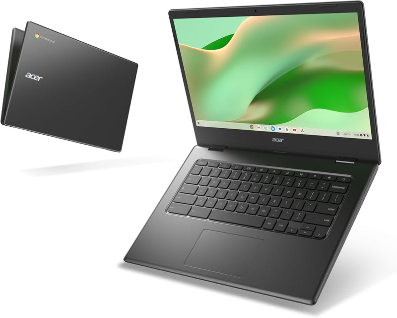 ACER Chromebook 314 CBOA314-1H-C8XY, Portátil 14'' Full HD (Intel Celeron N4500, RAM 4GB, 128GB eMMC, Intel UHD Graphics, Chrome OS), Portátil negro, Teclado AZERTY