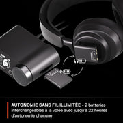 SteelSeries Arctis Nova Pro Wireless X - gaming multisistema - Controladores magnéticos de neodimio - Cancelación activa de ruido - Autonomía inalámbrica ilimitada - Micrófono ClearCast Gen 2 - PS5, PC, Switch, móvil