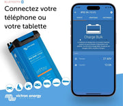 Cargador de batería Victron Energy Blue Smart IP22, salida monofásica 24 voltios 12 amperios 230 V, CEE 7/7, Bluetooth