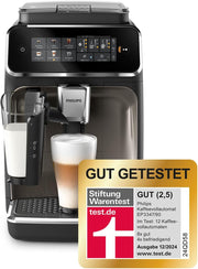 Cafetera superautomática Philips Serie 5500 – Sistema de leche LatteGo, 20 especialidades de café frías y calientes, 40% más silenciosa con SilentBrew, QuickStart, Negro/Gris (EP5544/50)