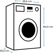 Secadora de evacuación Exquisit 7 kg, clase energética G, compacta, 8 programas, inicio diferido, bloqueo para niños, filtro de pelusas, TAE 70-3 blanco