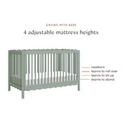 Cuna convertible 4 en 1 Swell de Babyletto con kit de conversión para cama infantil