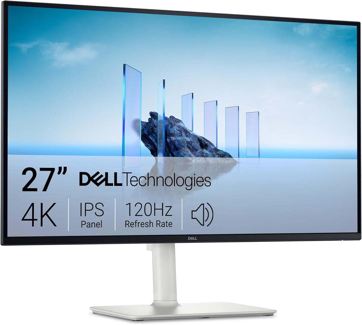 Monitor Dell 27 Plus - S2725QS, 4K UHD (3840x2160), 120Hz, IPS, 4ms, AMD FreeSync Premium, 99% sRGB, Ajuste de altura, Altavoces integrados, DisplayPort, 2 HDMI, Garantía de 3 años