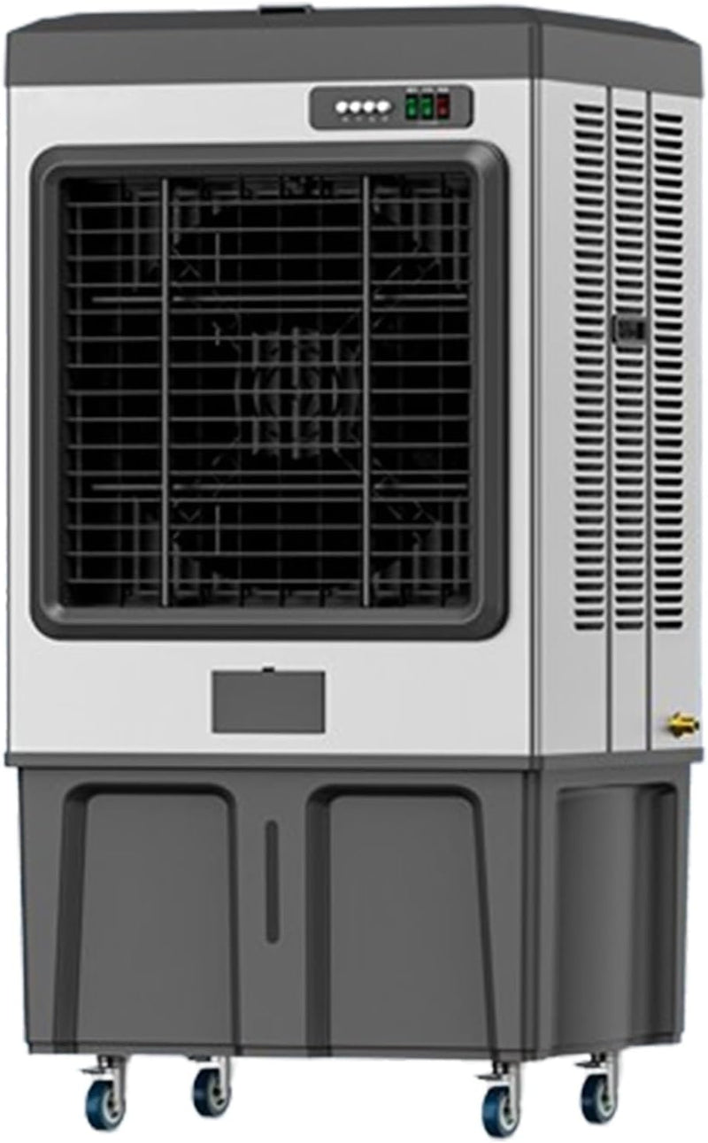 Enfriador evaporativo personal, aire acondicionado portátil real con depósito de 180 litros y 3 velocidades, climatizador evaporativo para habitaciones, oficinas y espacios exteriores (75 * 47 * 150 cm)