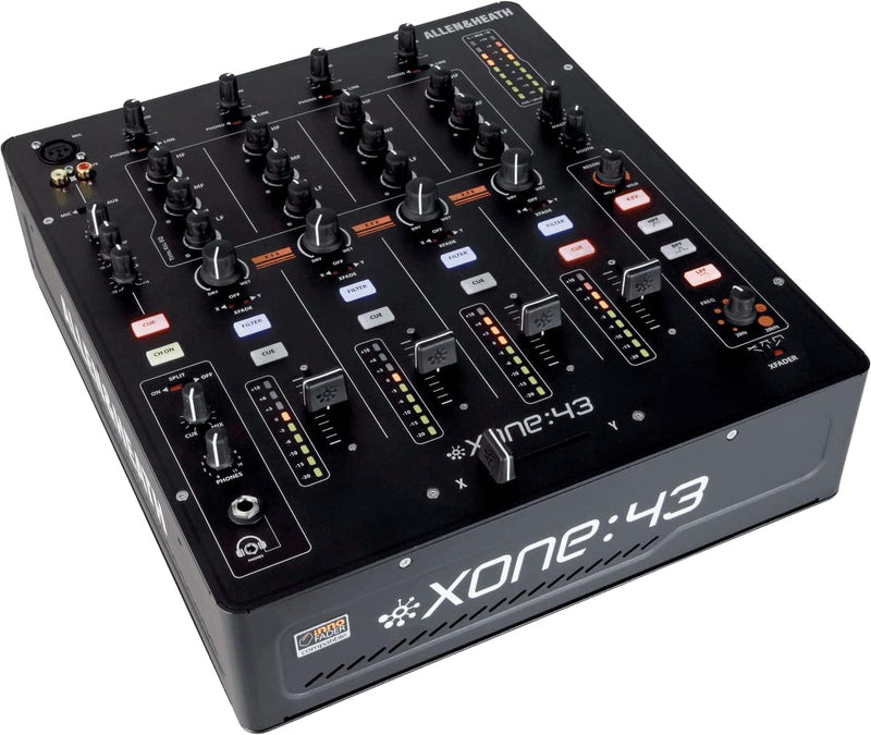 Allen & Heath Xone:43 4 canales 20 - 20000Hz Negro - Mesas de mezclas de audio (4 canales, 24 bits, 20 - 20000 Hz, 20 dB, 0,05%, 3,5 mm)