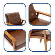 Juego de 2 sillas decorativas de estilo moderno de mediados de siglo con mesa auxiliar