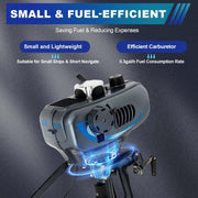 Motor fueraborda de gasolina 2500 W 3,5 HP 12 km/h 2 tiempos 4000-5000 rpm - Inflable - Con hélice de tres palas - Sistema de encendido CDI para botes inflables, botes de hierro