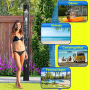 Ducha solar Sonnewelt de 60 L para jardín, incluye funda protectora y teleducha