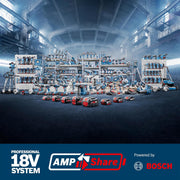 Kit combinado de baterías Bosch Professional 18V System: GSB 18V-45 + GBH 18V-22 + GWS 18V-8 (incluye 3x GBA 4.0Ah, GAL 18V-40, bolsa de herramientas) – Exclusivo de Amazon