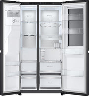 Frigorífico Side by Side LG GSGV81PYLL, Clase E, 635 L, Instaview, frigorífico con congelador, dispensador de hielo, hielo picado y agua, Total NoFrost, compresor Smart Inverter, Wi-Fi