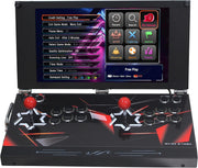 Consola de juegos arcade portátil 26800 en 1, pantalla HD de 17.5 pulgadas, para dos jugadores, 3D Box DX, máquina de videojuegos retro con funciones de buscar/ocultar/guardar/cargar/pausar juegos