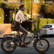 Bicicleta eléctrica plegable ENGWE con neumáticos Fat de 20 pulgadas, batería de litio de 15.6Ah para una autonomía de hasta 140 km, e-bike todoterreno de 7 velocidades para MTB, playa y nieve