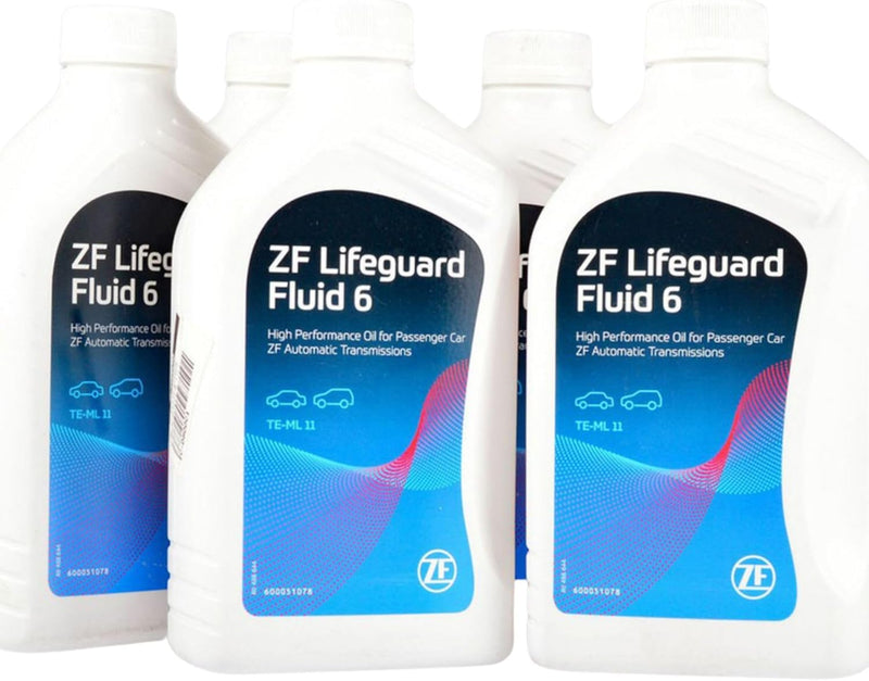ZF 1068.298.062 Kit de filtros hidráulicos para transmisión automática BMW con ATF LifeguardFluid 6 + juntas (kit de cambio de aceite, 6 piezas)