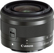 Canon EF-M 15-45 mm f/3.5-6.3 IS STM (certificado reacondicionado), base, negro