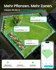 Dispositivo de riego multizona AIPER IrriSense 2 con control por aplicación, sensor de lluvia y programación inteligente para céspedes de 445 m²