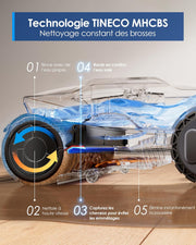 Aspiradora y fregadora Tineco Floor One S9 Artist, 22 kPa de succión, SmoothDrive 360°, diseño antienredos, 50 min de autonomía, limpieza de bordes en ambos lados, se reclina 180°, secado Flashdry a 85 °C