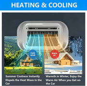 Aire acondicionado para vehículos recreativos, 6142 BTU, aire acondicionado de techo para RV con calefacción y refrigeración, para camiones, campers, autocaravanas, caravanas, remolques y casas rodantes