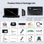 Autorradio Android 15 de 2+64GB para Renault Megane 3 2009-2014, Radio con pantalla táctil de 9 pulgadas, Carplay y Android Auto inalámbricos, Hikity, Bluetooth, Estéreo, WiFi, RDS, USB + Cámara de visión trasera