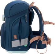 LÄSSIG Set de mochila escolar de 7 piezas para niños/School Set Boxy Unique Negro
