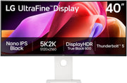 LG UltraWide™ 40U990A-W.AEU Monitor Ultra Ancho de 40" - Panel IPS con resolución WUHD (5120x2160), 5ms GtG 120Hz, DisplayHDR™600, DCI-P3 99% (CIE1976), FreeSync Premium