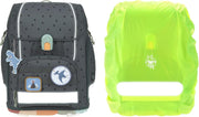 LÄSSIG Set de mochila escolar de 7 piezas para niños/School Set Boxy Unique Negro