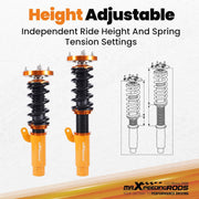 Amortiguadores de suspensión roscada maXpeedingrods para BMW Serie 3 E46 98-05 Berlina Touring Coupé