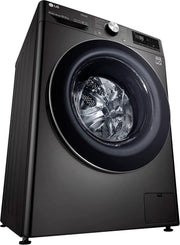 LG F4WV7080, Clase A, lavadora de carga frontal 8 kg, 1400 rpm, AI Direct Drive, Wi-Fi, limpieza profunda con vapor, gran capacidad, TRIPLE A, puerta exterior de cristal templado, 62 x 60 x 85 cm, blanco