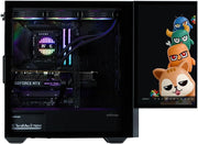 Chasis PC Torre Mediana con pantalla de 15,6'' Zalman Z10 DS (Negro)
