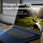 Lenovo IdeaPad Slim 3 Chromebook 14M868 - Portátil 14'' FHD (MediaTek Kompanio 520, RAM 4GB, SSD 64GB, GPU Arm Mali-G52 2EE MC2, Chrome OS) Teclado AZERTY Francés - Azul
