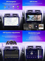 Autorradio Doble DIN de 9" Android 14 para Renault Twingo III (2014-2024) con Bluetooth, GPS, cámara de visión trasera AHD, controles al volante, H5 4G+64G