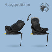 Silla de coche Maxi-Cosi Emerald 360 S i-Size giratoria 360 grados 40-150 cm protección contra impactos laterales G-CELL Tonal Black