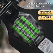 Patineta eléctrica con control remoto OLED, motor dual de 2000 W, 45 km/h máx., autonomía de 30 km, resistente al agua IPX4