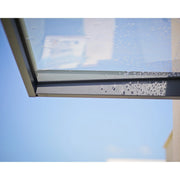 Toldo para puertas y ventanas Sophia de 3 pies, gris y transparente