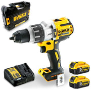 Kit de taladro percutor DEWALT 18V sin escobillas, 2 x 5.0Ah, 13mm, DCD996P2-XE