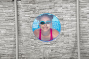 Set completo de piscina con estructura Bestway Power Steel Swim Vista Series, incluye bomba de filtro, 427 x 250 x 100 cm, aspecto de pared de piedra (gris crema), ovalada