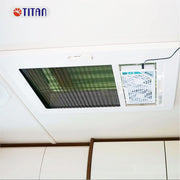 TITAN Leiser Dachventilator, 12 V CC, 140 mm, doble, reversible, ventilador para claraboya con control inalámbrico para autocaravana, caravana, TTC-SC21/V3