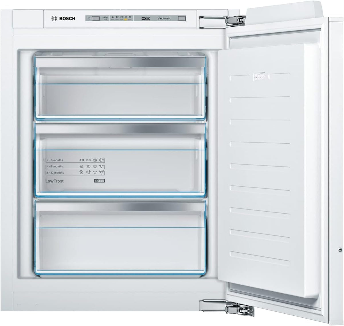 Congelador integrable Bosch GIV11AFE0 Serie 6, 144 kWh al año, 72 l, LowFrost, FreshSense, 72 x 56