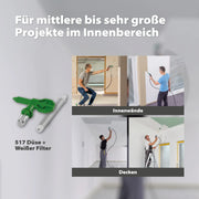Sistema de pulverización airless Wagner Control Pro 350 R para pintura de pared, látex, barniz y lasur, 15 m² en 2 min, regulador de presión de 110 bar, manguera de 15 m