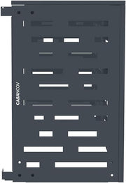 Cubierta para Aire Acondicionado Exterior Amaro Arlberg Talla S - 90 x 68 x 60 cm – Acero Gris Antracita con Diseño de Líneas – Protección Sólida, Elegante y Duradera para Unidad Exterior de Bomba de Calor