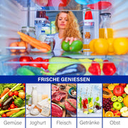 Refrigerador de una puerta de libre instalación Bomann® | Frigorífico grande de 242 litros | incl. iluminación LED | ideal para bebidas y alimentos | bisagra de puerta reversible | VS 7316.1 blanco