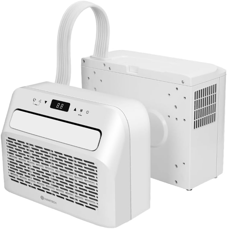 Aire acondicionado split HANTECH 5000 BTU para camping, embarcaciones, autobuses y caravanas de hasta 15m²