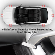 Asasytal Funda de coche para interiores, para sedán/berlina, funda protectora transpirable de terciopelo elástico, para garaje/exposición de coches, 4,9~5,25 m, gris a rayas + negro