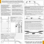 CHROMEMASTER | Compatibles con Citroën Berlingo Corta 2008-2018 | Barras de Techo | Diseñadas para el montaje de barras de techo, cofres de techo o portabicicletas | Estructura de aluminio