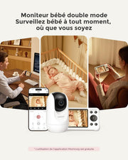 Monitor de bebé WiFi Momcozy