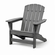 Silla Adirondack de madera de eucalipto gris