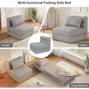 Sofá cama plegable, moderno y cómodo, con almohada mejorada, silla cama convertible, sofá de suelo plegable de espuma viscoelástica, cómodo para el hogar y la oficina