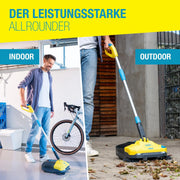 Gloria EasySweep 18V Set barredora a batería, 40 cm, depósito de 4,5 l, para acera, terraza, entrada, garaje, interior y exterior