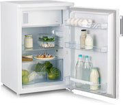 SEVERIN Frigorífico de mesa, Mininevera de libre instalación, Frigorífico compacto de 56 cm de ancho, Volumen: 120 litros, Clase C, 87 kWh/año, 37 dB, Blanco, TKS 8847