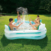 Piscina inflable con 4 asientos 223 x 223 x 66 cm Summer Waves