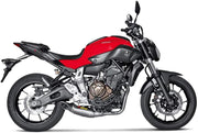 Sistema de escape Akrapovič Racing de acero y titanio para MT-07/FZ-07 14 Talla única